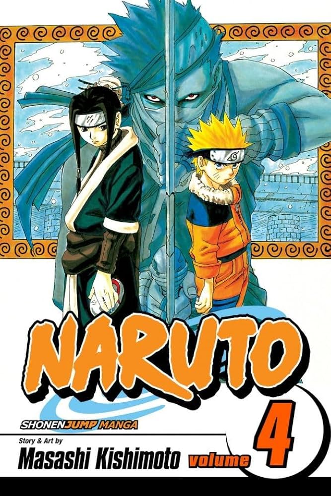 Naruto, Vol. 4 — official Viz Media edition cover