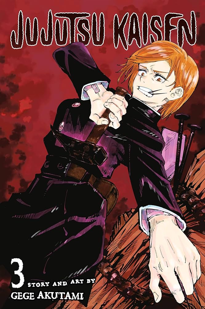 Jujutsu Kaisen, Vol. 3 — official Viz Media edition cover