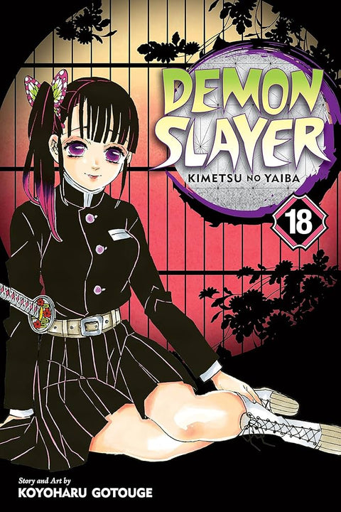 Demon Slayer, Vol. 18 — Viz Media cover