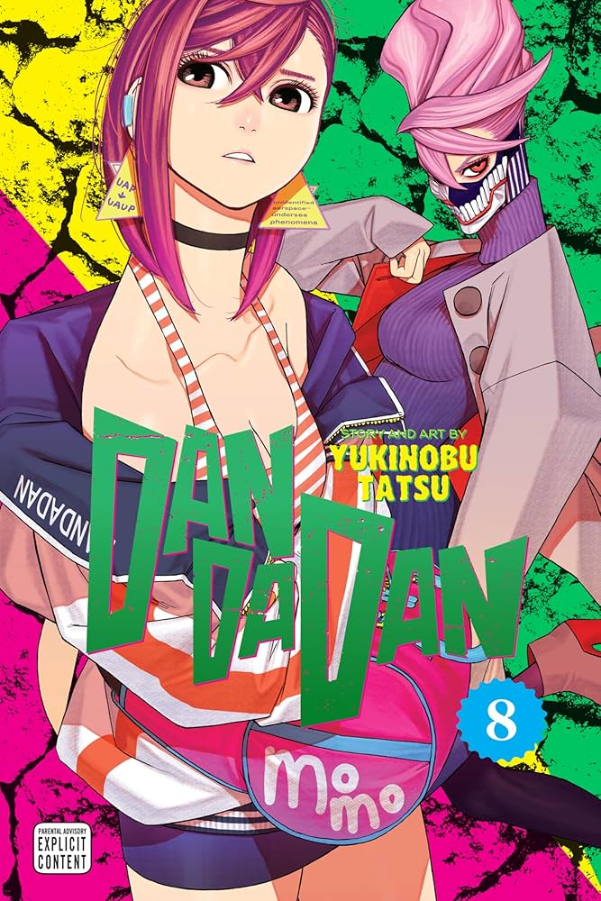 Dandadan, Vol. 8 — official Viz Media edition cover