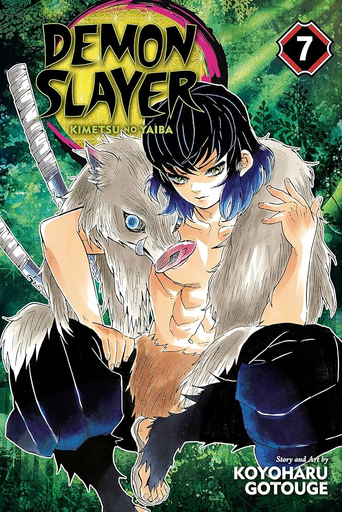 Demon Slayer, Vol. 7 — official Viz Media edition cover