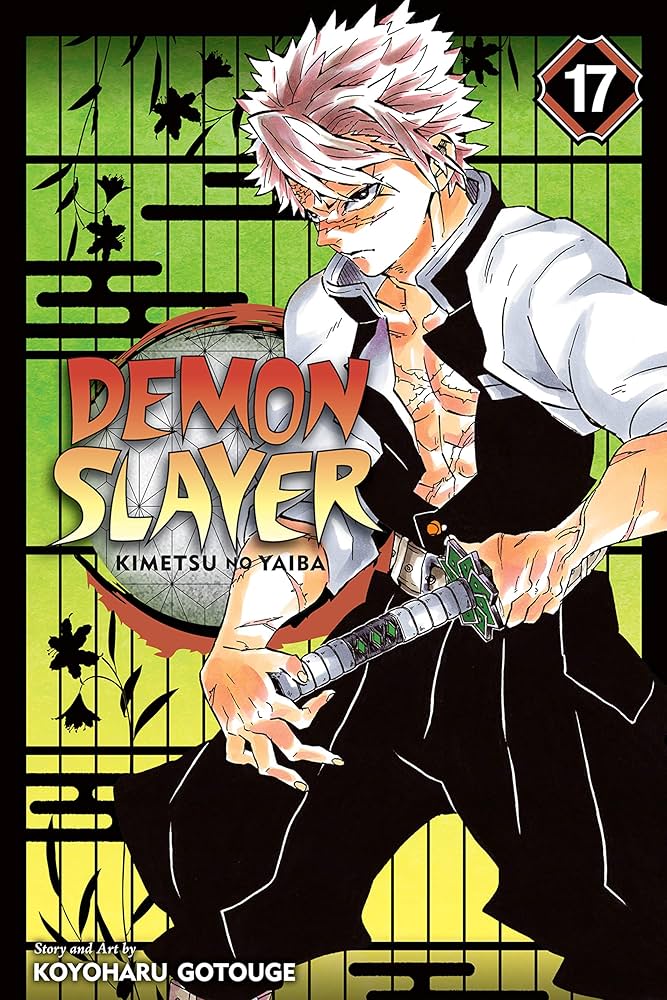Demon Slayer, Vol. 17 — official Viz Media edition cover