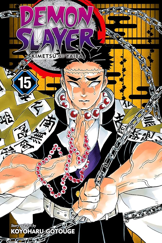 Demon Slayer, Vol. 15 — official Viz Media edition cover