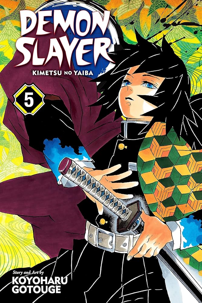 Demon Slayer, Vol. 5 — official Viz Media edition cover